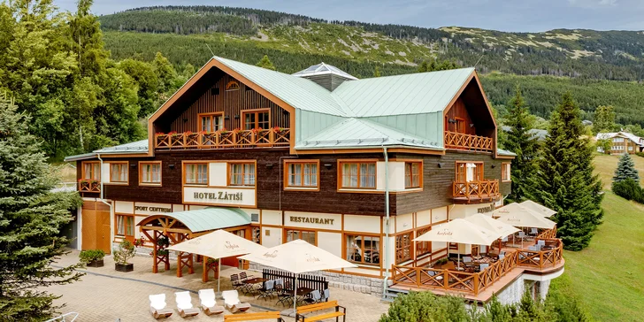 Parádny pobyt v horskom hoteli v Špindlerovom Mlyne s wellness aj polpenziou