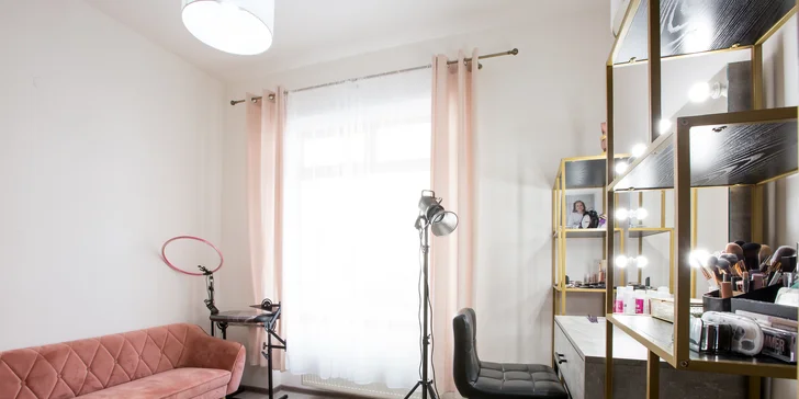 Denné či večerné líčenie, úprava obočia, laminácia alebo lashlift