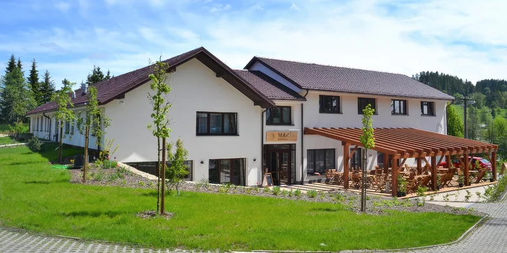 Relax na Vysočine: pobyt s raňajkami alebo polpenziou aj masážnou vaňou alebo privátnym wellness