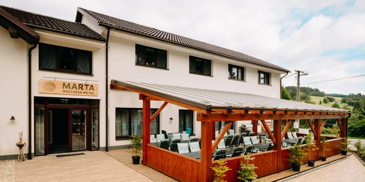 Relax na Vysočine: pobyt s raňajkami alebo polpenziou aj masážnou vaňou alebo privátnym wellness