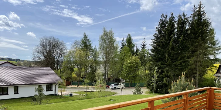 Relax na Vysočine: pobyt s raňajkami alebo polpenziou aj masážnou vaňou alebo privátnym wellness