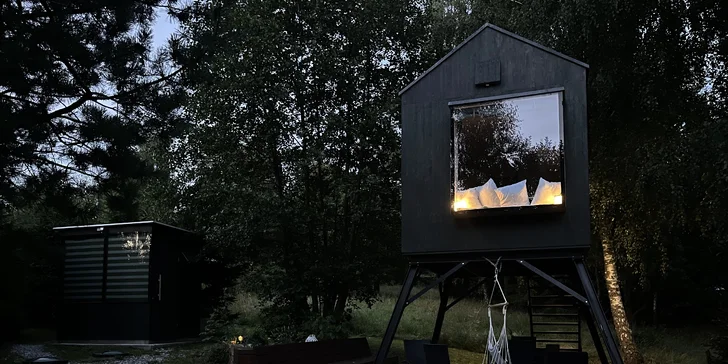 Pobyt v modernom a útulnom posede na Vysočine: vonkajšie ohnisko, kuchynka aj plnohodnotná kúpeľňa