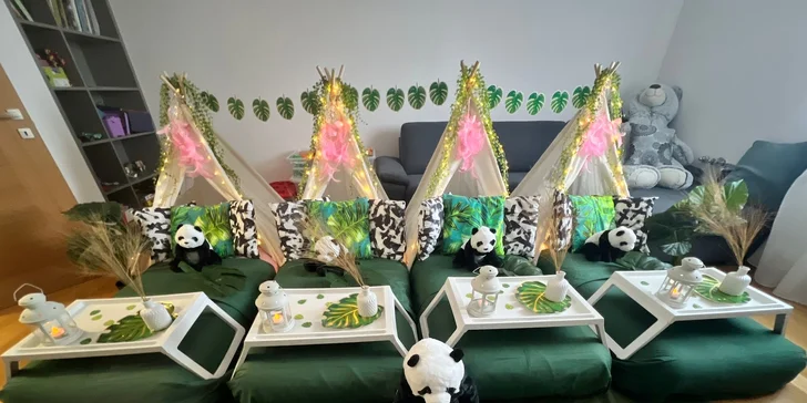 TeePee stan aj filmové plátno na párty či detskú oslavu