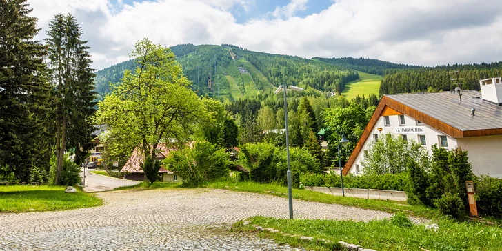 Oddych uprostred Harrachova: ubytovanie, polpenzia a neobmedzený vstup do wellness