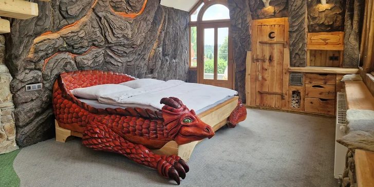 Peklo Čertovina - Kocourkov: nový luxusný VIP apartmán s vírivou vaňou, polpenzia, herňa aj animačný program