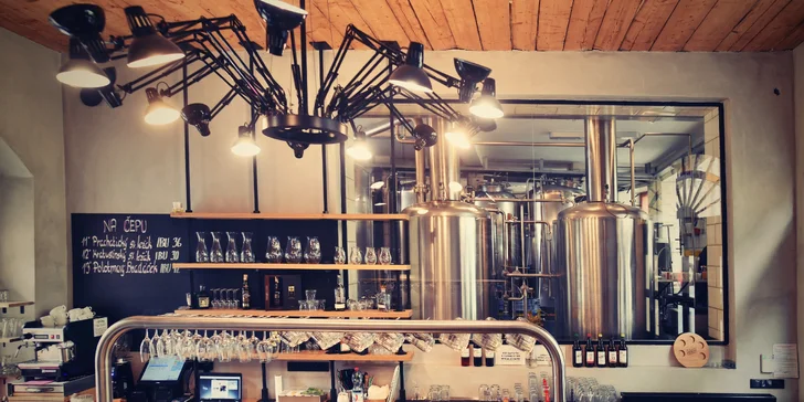 Pobyt v Pivovare Prachatice s raňajkami a degustáciou štyroch pivných vzoriek