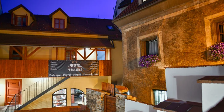 Pobyt v Pivovare Prachatice s raňajkami a degustáciou štyroch pivných vzoriek