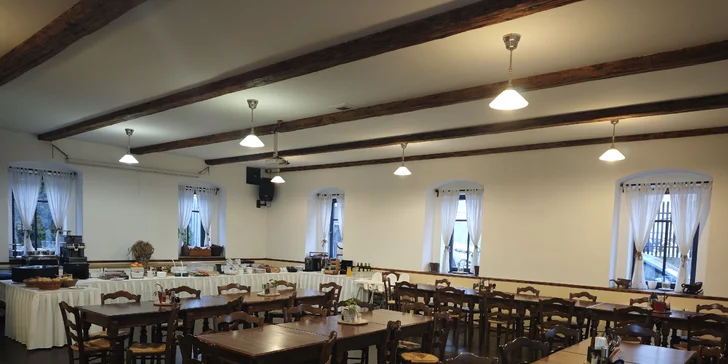 Pohodový pobyt s raňajkami alebo polpenziou v strednom Povltaví