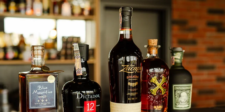 Degustácia kvalitných rumov z celého sveta pre 1 alebo 2 osoby