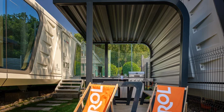 Netradičný pobyt na Zemplíne: kapsulový dom s wellness a možnosťou stravy