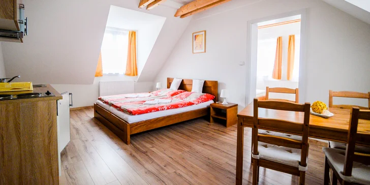 Pobyt v modernom apartmáne v Českom Krumlove až pre 5 osôb