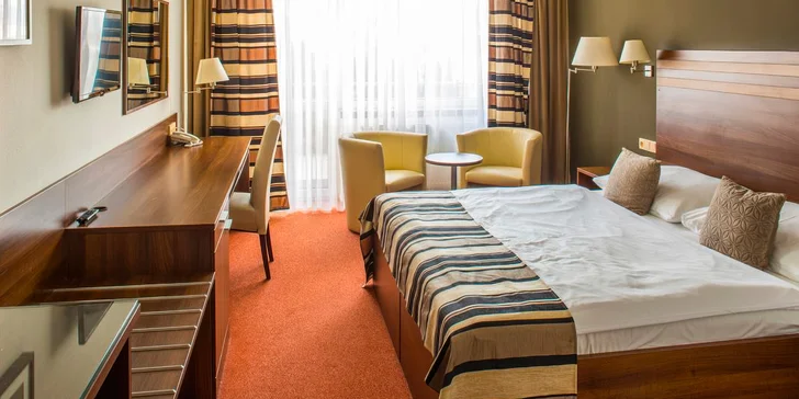 Hotel na južnej Morave: raňajky aj vstup do wellness a Aqualandu Moravia