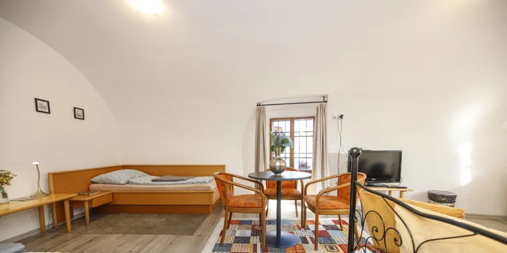 Apartmány v srdci Třebone až pre 4 osoby: výhľad na Zlatú stoku, vstup do Múzea marcipánu