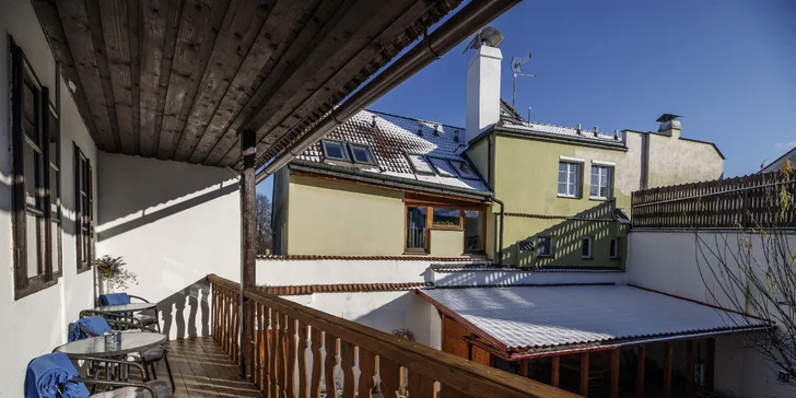 Apartmány v srdci Třebone až pre 4 osoby: výhľad na Zlatú stoku, vstup do Múzea marcipánu