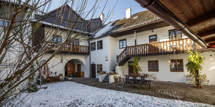 Apartmány v srdci Třebone až pre 4 osoby: výhľad na Zlatú stoku, vstup do Múzea marcipánu