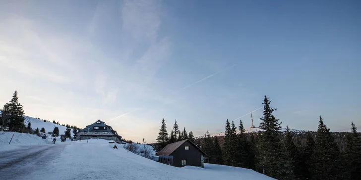 Ubytovanie v hoteli pod vrcholom Pradědu: raňajky alebo polpenzia aj wellness