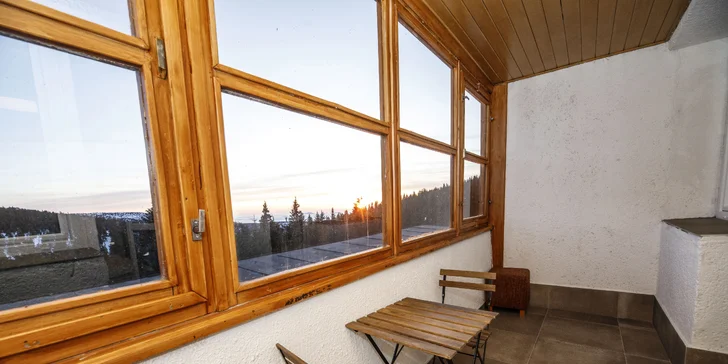 Ubytovanie v hoteli pod vrcholom Pradědu: raňajky alebo polpenzia aj wellness