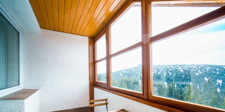 Ubytovanie v hoteli pod vrcholom Pradědu: raňajky alebo polpenzia aj wellness