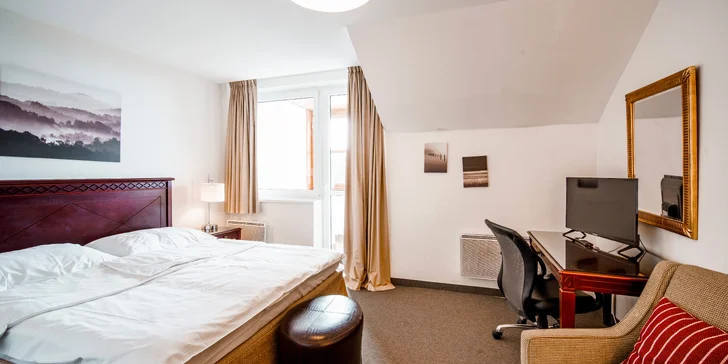 Ubytovanie v hoteli pod vrcholom Pradědu: raňajky alebo polpenzia aj wellness