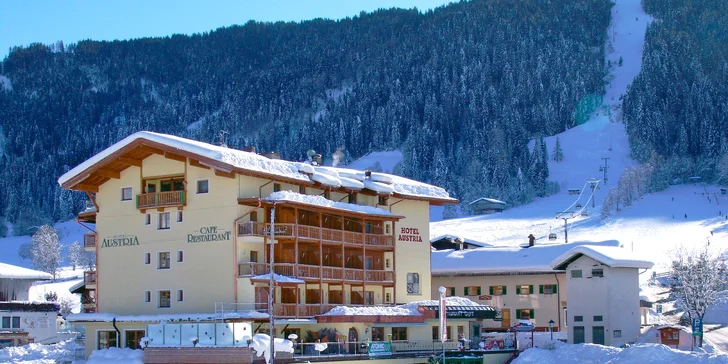 Pobyt v Tirolsku: hotel na zjazdovke, polpenzia plus, wellness aj karta výhod