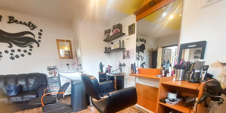 Pánsky a dámsky strih, farbenie, vlasová kúra alebo spoločenský účes