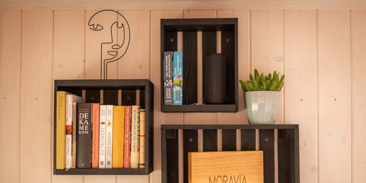 Luxusná maringotka Za humny so saunou v prírode neďaleko Bouzova a Javoříčskych jaskýň