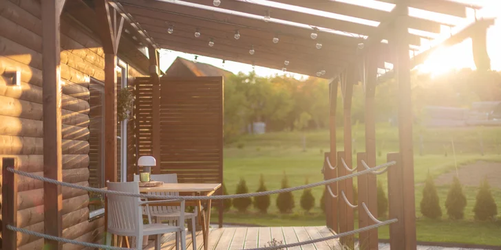 Luxusná maringotka Za humny so saunou v prírode neďaleko Bouzova a Javoříčskych jaskýň