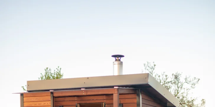 Luxusná maringotka Za humny so saunou v prírode neďaleko Bouzova a Javoříčskych jaskýň