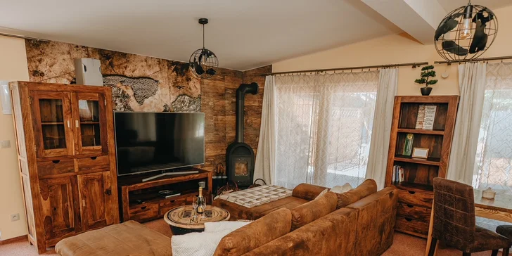 Mobilný domček v Tatranskej Lomici so súkromným wellness a polpenziou