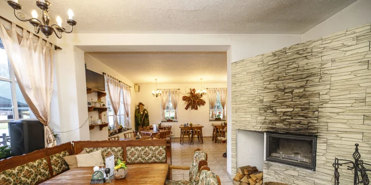 Pobyt v malebnej drevenici na okraji Harrachova s bohatou polpenziou formou bufetu