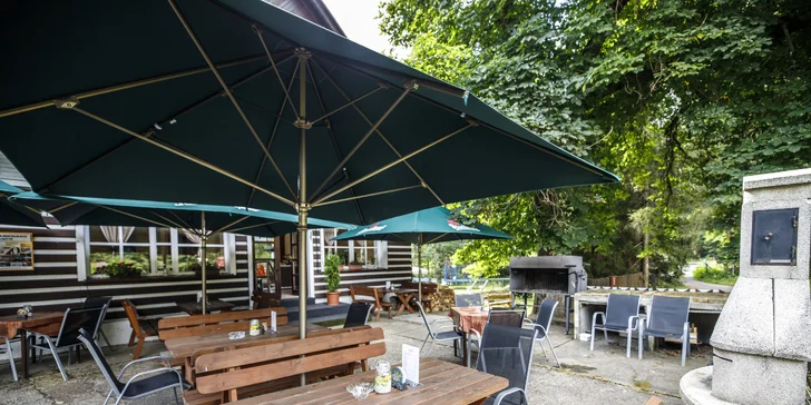 Pobyt v malebnej drevenici na okraji Harrachova s bohatou polpenziou formou bufetu