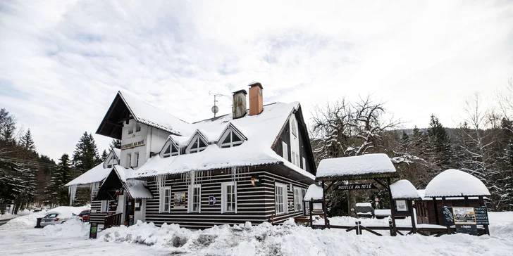 Pobyt v malebnej drevenici na okraji Harrachova s bohatou polpenziou formou bufetu