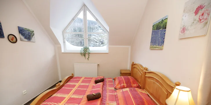 Pobyt v malebnej drevenici na okraji Harrachova s bohatou polpenziou formou bufetu