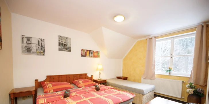 Pobyt v malebnej drevenici na okraji Harrachova s bohatou polpenziou formou bufetu