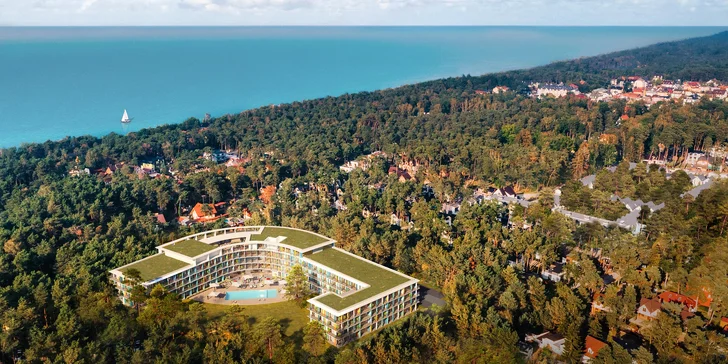 Luxusný hotel pri Baltskom mori: polpenzia, wellness, bazény, atrakcie pre deti a zábava nielen pre ne