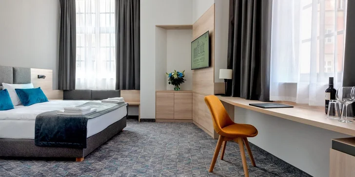 Moderný hotel v historickom centre Vroclavu blízko pamiatok s raňajkami