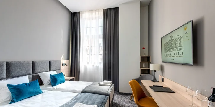 Moderný hotel v historickom centre Vroclavu blízko pamiatok s raňajkami