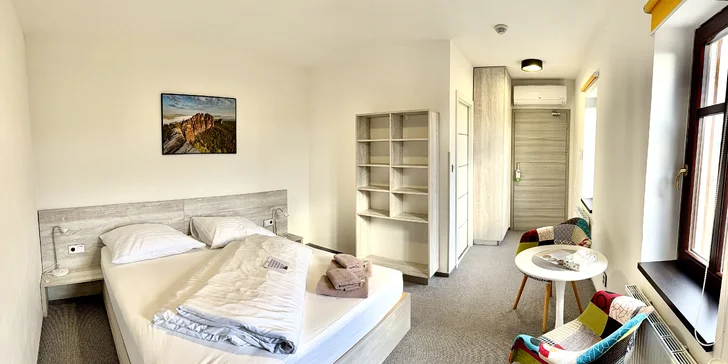 Pobyt v srdci Českého Švajčiarska: raňajky, 3-chodová večera aj privátne wellness