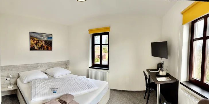 Pobyt v srdci Českého Švajčiarska: raňajky, 3-chodová večera aj privátne wellness