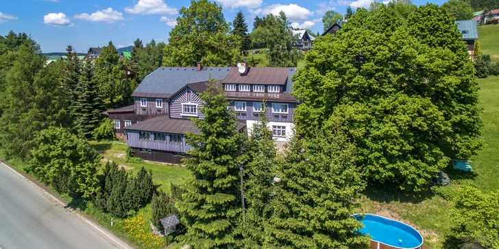 Krásy Krkonôš a Benecka: rodinný penzión s polpenziou a kartou zliav