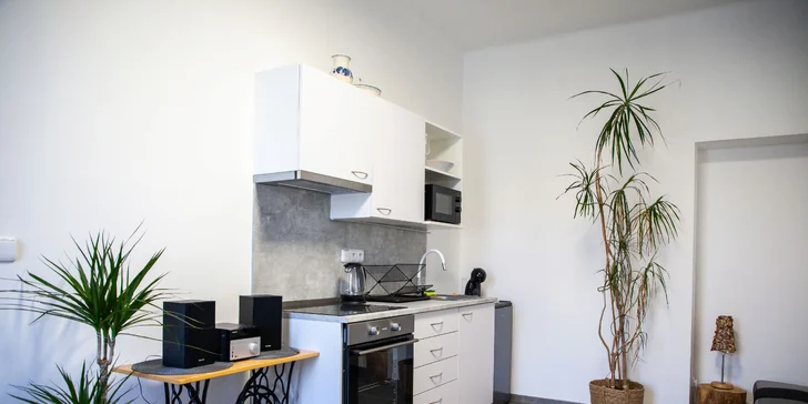 Moderný apartmán s kuchynkou v centre Vsetína pre pár aj skupinu až 4 osôb