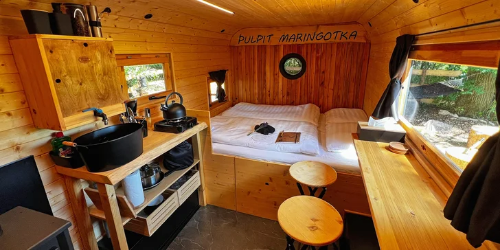 Romantické dobrodružstvo v štýlovej maringotke neďaleko CHKO Brdy