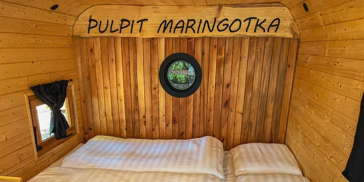 Romantické dobrodružstvo v štýlovej maringotke neďaleko CHKO Brdy