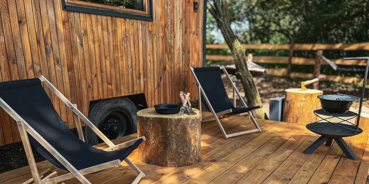 Romantické dobrodružstvo v štýlovej maringotke neďaleko CHKO Brdy