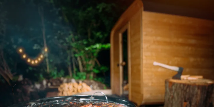 Tiny house na Vysočine: krásna lokalita na samote, sauna, gril a komfortné vybavenie