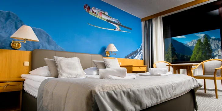 Julské Alpy: hotel Kompas**** pri zjazdovke, trojdňový skipas, polpenzia a vstup do vodného parku