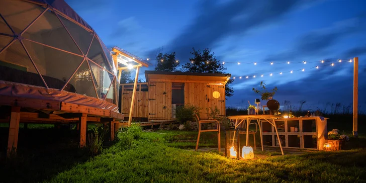 Romantický pobyt v luxusnej ulite glampingového štýlu na Morave