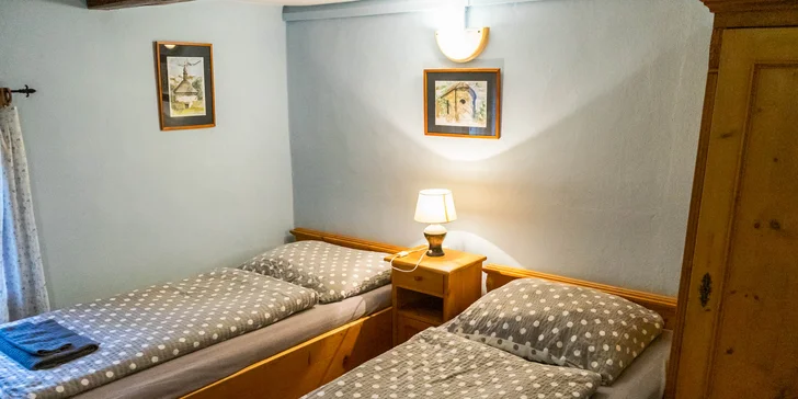 Útulné apartmány, izby či domček v Kryštofovom Údolí: možnosť raňajok aj polpenzie