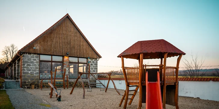 Pohoda na Vysočine pre pár aj rodinu: raňajky, vonkajší bazén a výlety