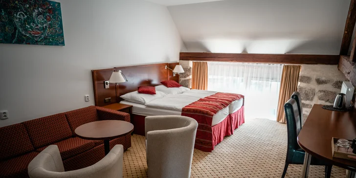 Pohoda na Vysočine pre pár aj rodinu: raňajky, vonkajší bazén a výlety